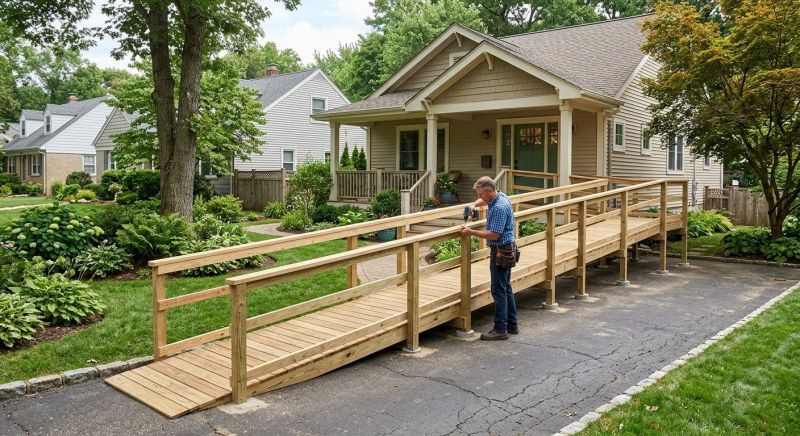 Deck Ramp Construction in Conroe, TX