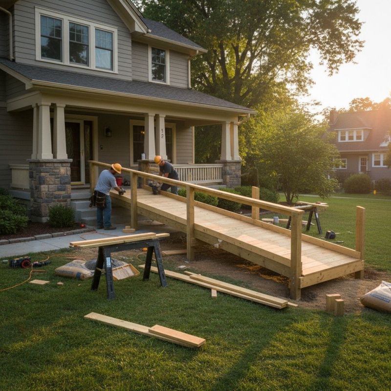 Porch Ramp Installation in Kansas City, KS